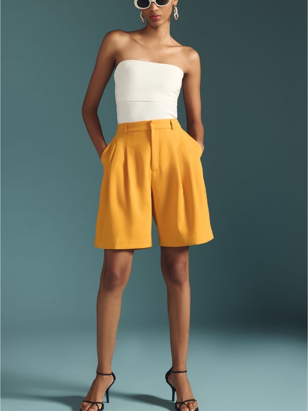 Anthropologie Maeve The Avery Pleated Shorts